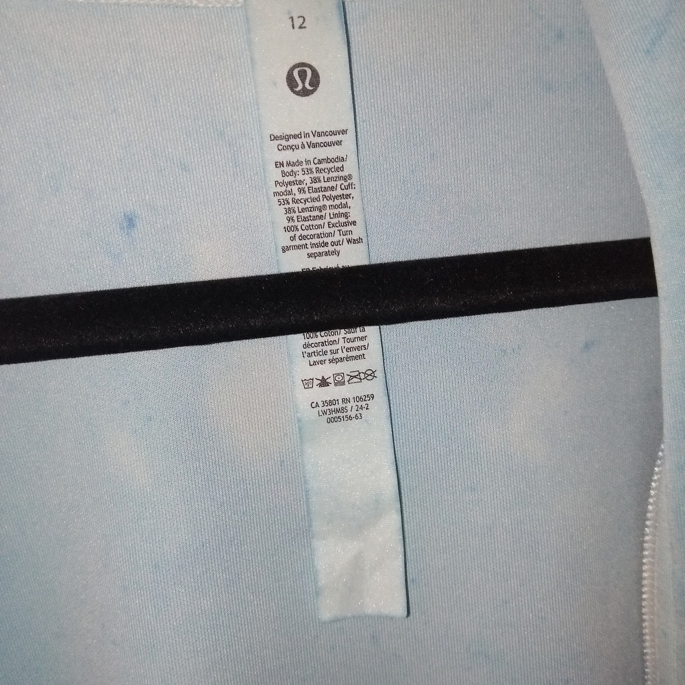 lululemon athletica Light Blue Crop Jacket